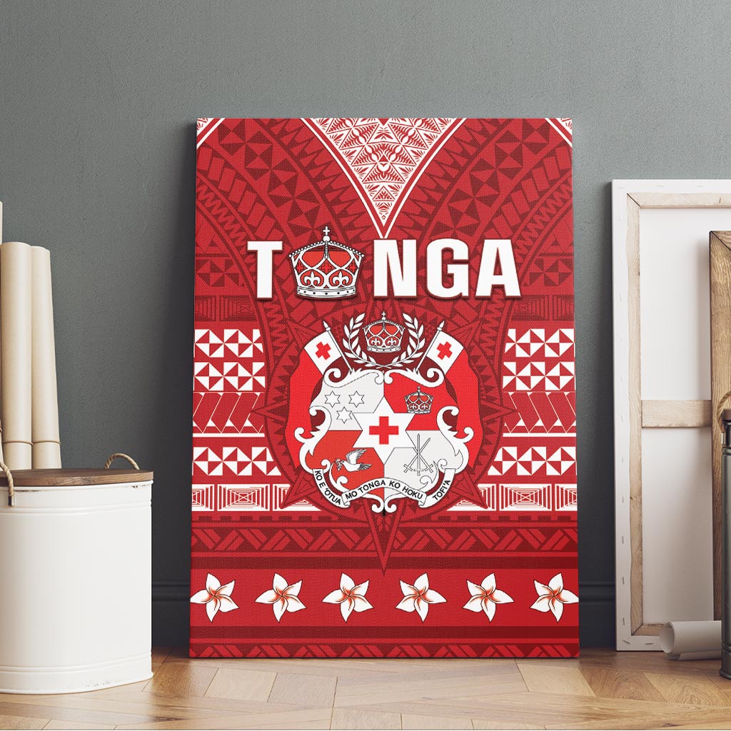 Tonga King Tupou VI Day Canvas Wall Art Traditional Tongan Kupesi Pattern LT05 - Polynesian Pride