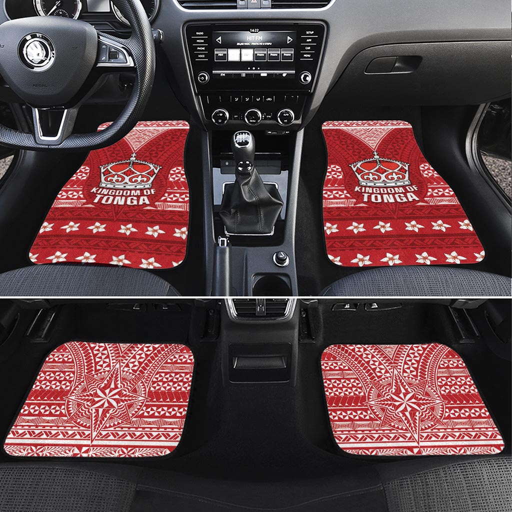 Tonga King Tupou VI Day Car Mats Traditional Tongan Kupesi Pattern