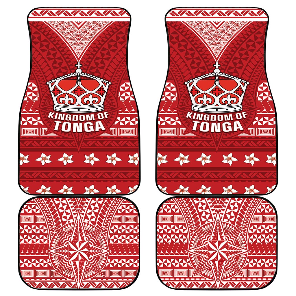 Tonga King Tupou VI Day Car Mats Traditional Tongan Kupesi Pattern LT05 - Polynesian Pride