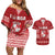 Tonga King Tupou VI Day Couples Matching Off Shoulder Short Dress and Hawaiian Shirt Traditional Tongan Kupesi Pattern