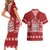 Tonga King Tupou VI Day Couples Matching Short Sleeve Bodycon Dress and Hawaiian Shirt Traditional Tongan Kupesi Pattern