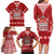 Tonga King Tupou VI Day Family Matching Long Sleeve Bodycon Dress and Hawaiian Shirt Traditional Tongan Kupesi Pattern