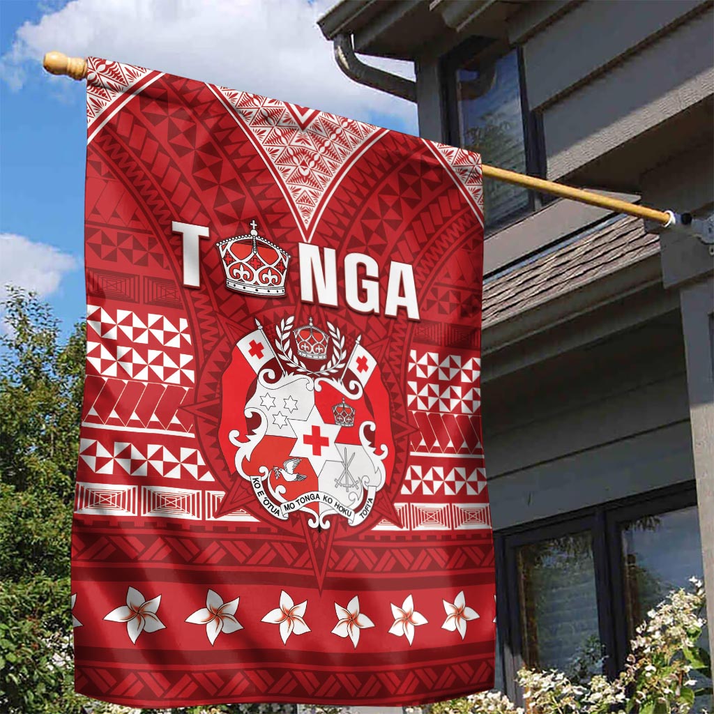 Tonga King Tupou VI Day Garden Flag Traditional Tongan Kupesi Pattern LT05 - Polynesian Pride