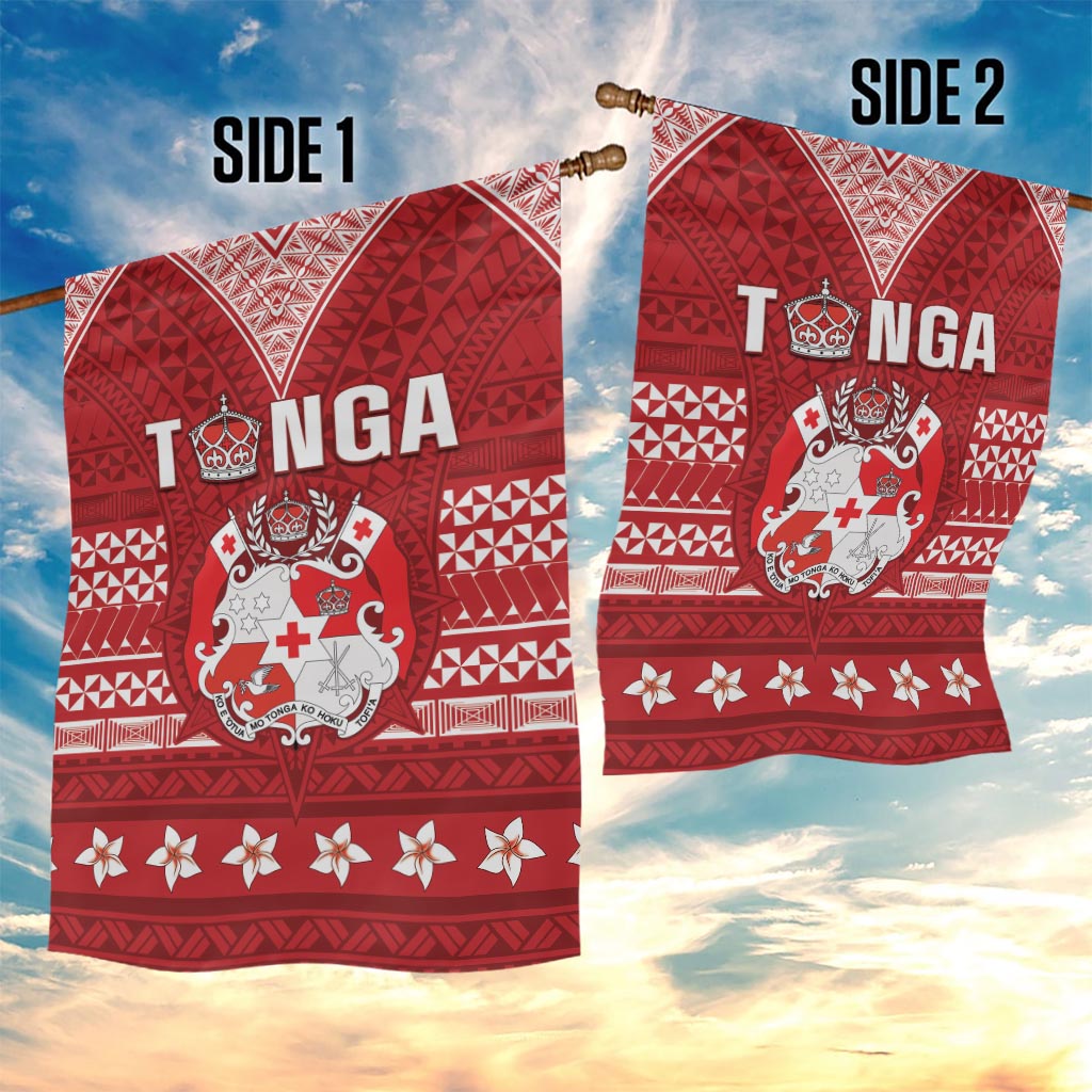 Tonga King Tupou VI Day Garden Flag Traditional Tongan Kupesi Pattern LT05 - Polynesian Pride