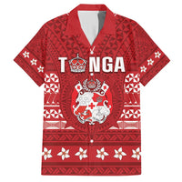 Tonga King Tupou VI Day Hawaiian Shirt Traditional Tongan Kupesi Pattern LT05 Red - Polynesian Pride