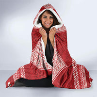 Tonga King Tupou VI Day Hooded Blanket Traditional Tongan Kupesi Pattern LT05 - Polynesian Pride