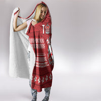 Tonga King Tupou VI Day Hooded Blanket Traditional Tongan Kupesi Pattern LT05 - Polynesian Pride