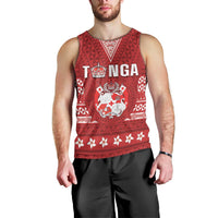 Tonga King Tupou VI Day Men Tank Top Traditional Tongan Kupesi Pattern LT05 - Polynesian Pride