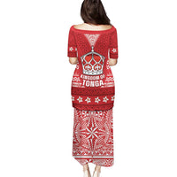 Tonga King Tupou VI Day Puletasi Traditional Tongan Kupesi Pattern LT05 - Polynesian Pride
