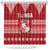 Tonga King Tupou VI Day Shower Curtain Traditional Tongan Kupesi Pattern