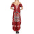 Tonga King Tupou VI Day Summer Maxi Dress Traditional Tongan Kupesi Pattern