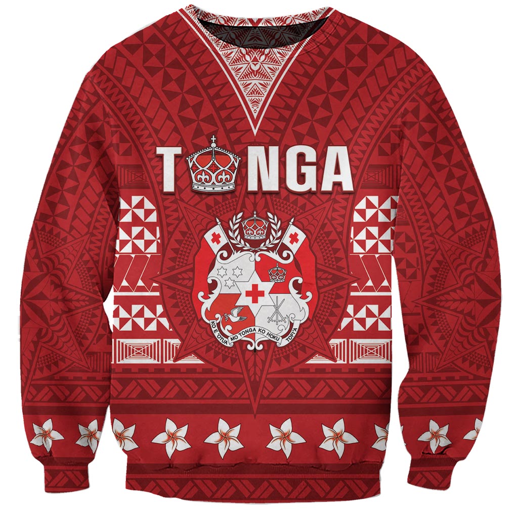 Tonga King Tupou VI Day Sweatshirt Traditional Tongan Kupesi Pattern