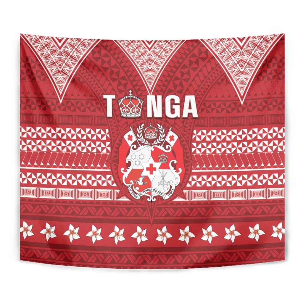 Tonga King Tupou VI Day Tapestry Traditional Tongan Kupesi Pattern