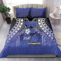 Fiji Drua Bedding Set Fijian Tapa Pattern