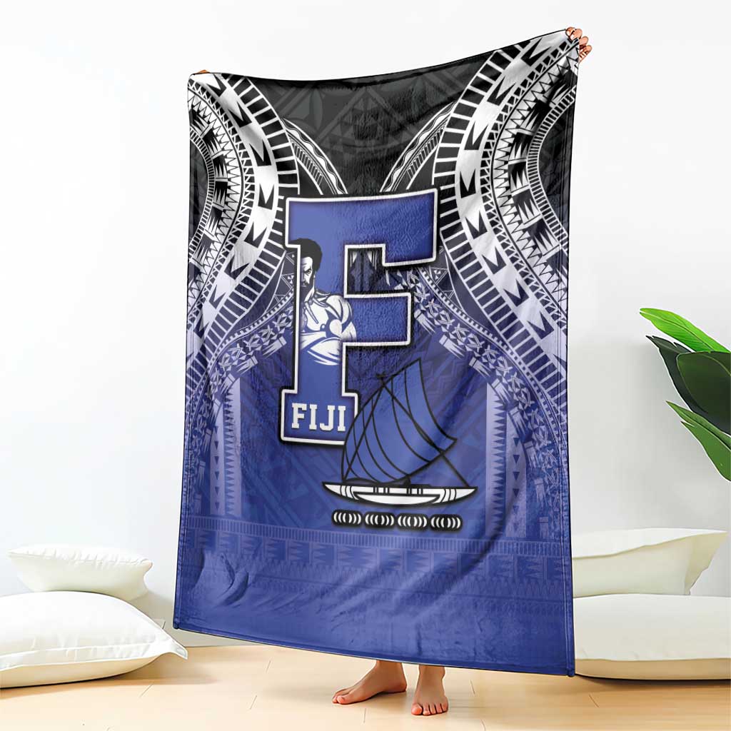 Fiji Drua Blanket Fijian Tapa Pattern