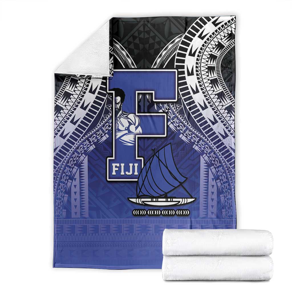 Fiji Drua Blanket Fijian Tapa Pattern