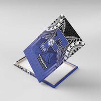 Fiji Drua Canvas Wall Art Fijian Tapa Pattern