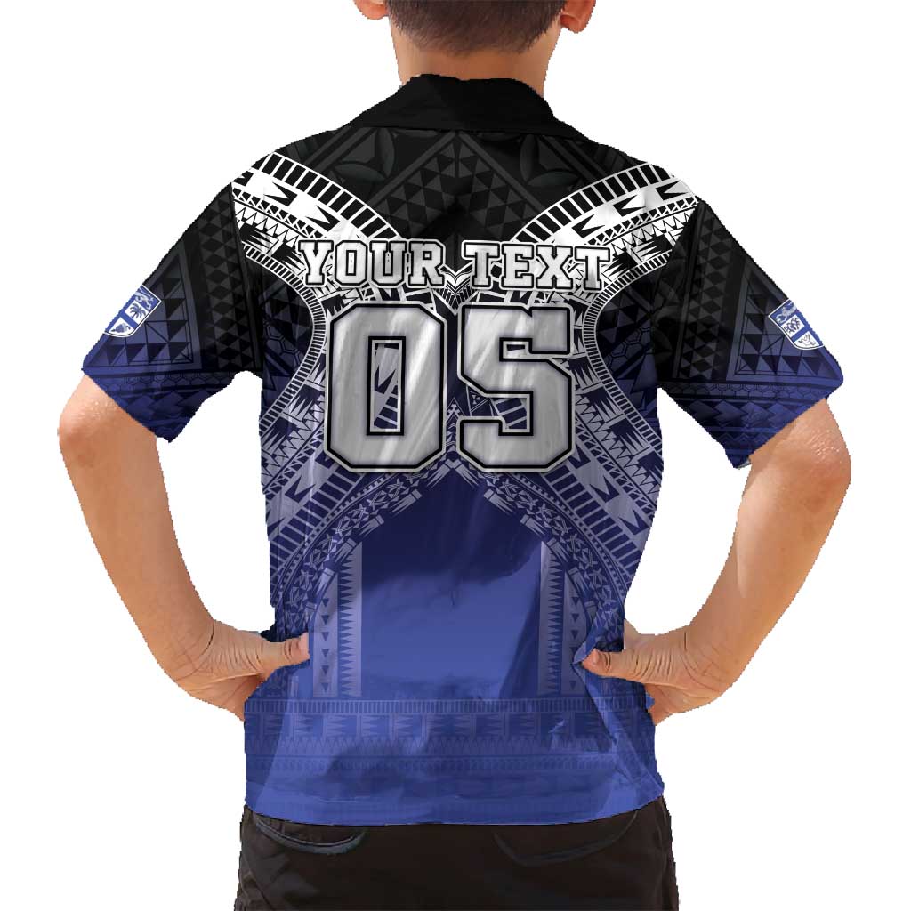 Custom Fiji Drua Family Matching Summer Maxi Dress and Hawaiian Shirt Fijian Tapa Pattern