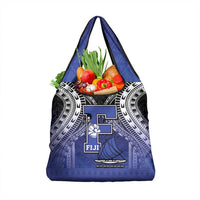 Fiji Drua Grocery Bag Fijian Tapa Pattern