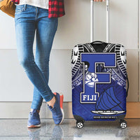 Fiji Drua Luggage Cover Fijian Tapa Pattern
