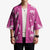 Hawaii Monstera Deliciosa Kimono Pink Plumeria Polynesian Pattern - Polynesian Pride