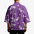 Hawaii Monstera Deliciosa Kimono Purple Plumeria Polynesian Pattern - Polynesian Pride
