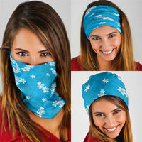 Hawaii Monstera Deliciosa Neck Gaiter Blue Plumeria Polynesian Pattern - Polynesian Pride