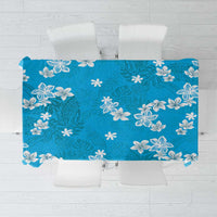 Hawaii Monstera Deliciosa Tablecloth Blue Plumeria Polynesian Pattern LT05 Blue - Polynesian Pride