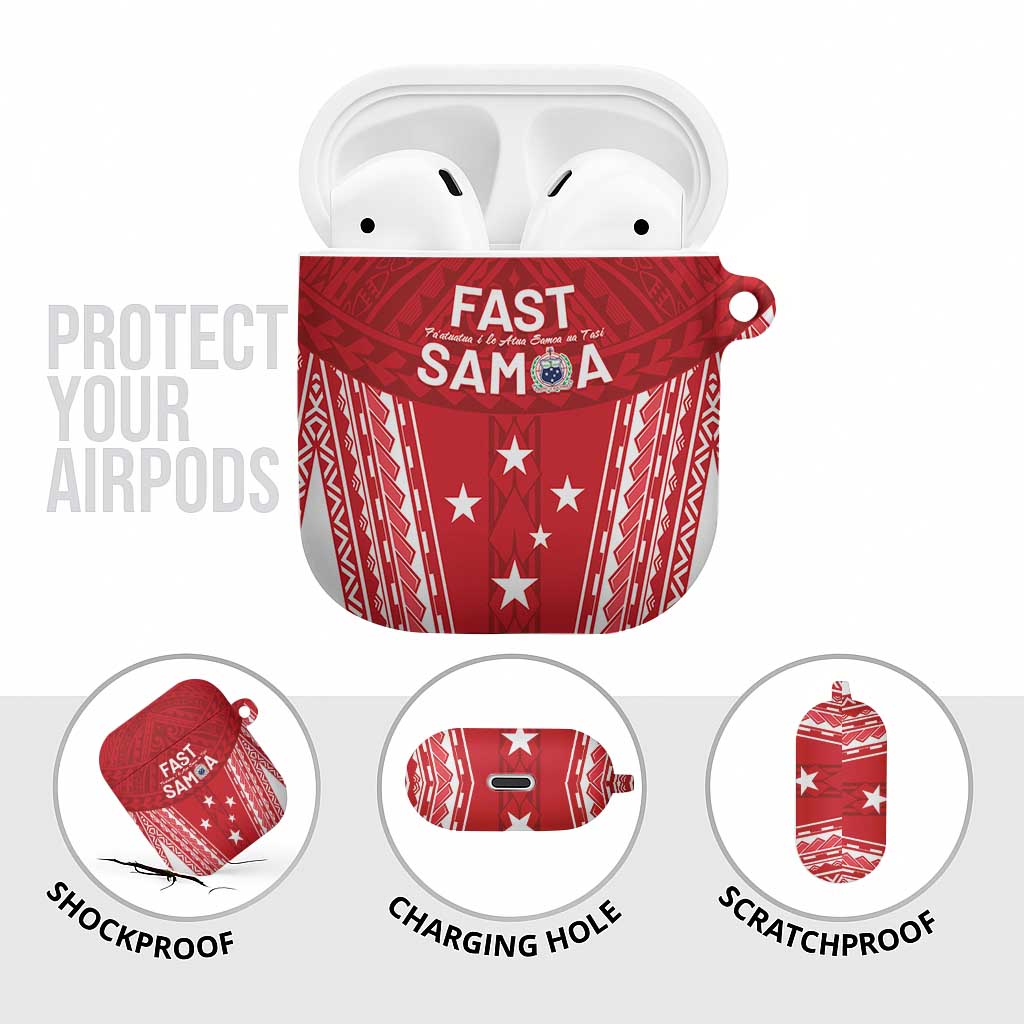 Samoa FAST AirPods Case Forever Proud Samoan Tribal Pattern - Polynesian Pride