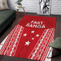 Samoa FAST Area Rug Forever Proud Samoan Tribal Pattern - Polynesian Pride