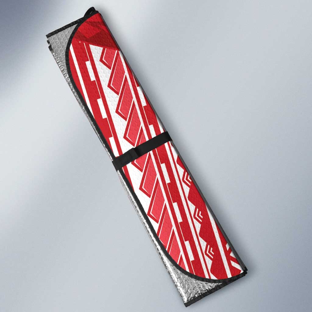 Samoa FAST Auto Sun Shade Forever Proud Samoan Tribal Pattern LT05 - Polynesian Pride