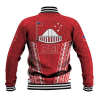Samoa FAST Baseball Jacket Forever Proud Samoan Tribal Pattern LT05 - Polynesian Pride