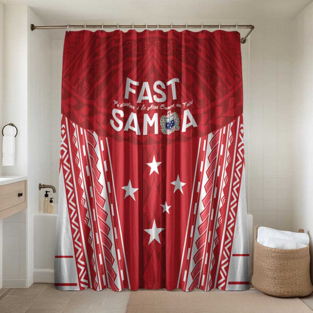 Samoa FAST Bathroom Set Forever Proud Samoan Tribal Pattern - Polynesian Pride