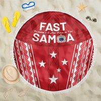 Samoa FAST Beach Blanket Forever Proud Samoan Tribal Pattern LT05 One Size 150cm Red - Polynesian Pride