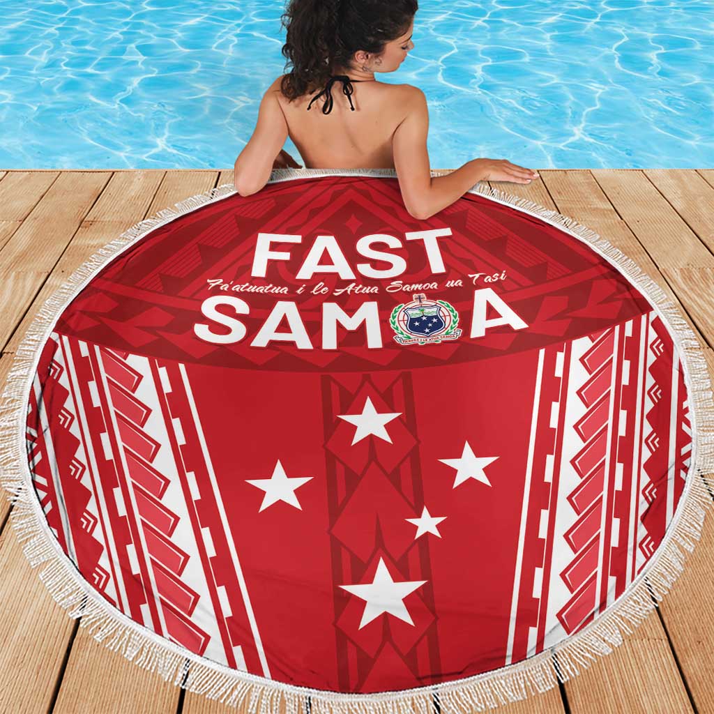 Samoa FAST Beach Blanket Forever Proud Samoan Tribal Pattern LT05 - Polynesian Pride