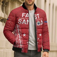 Samoa FAST Bomber Puffer Jacket Forever Proud Samoan Tribal Pattern LT05 - Polynesian Pride