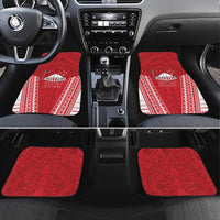 Samoa FAST Car Mats Forever Proud Samoan Tribal Pattern LT05 Set 4pcs Red - Polynesian Pride