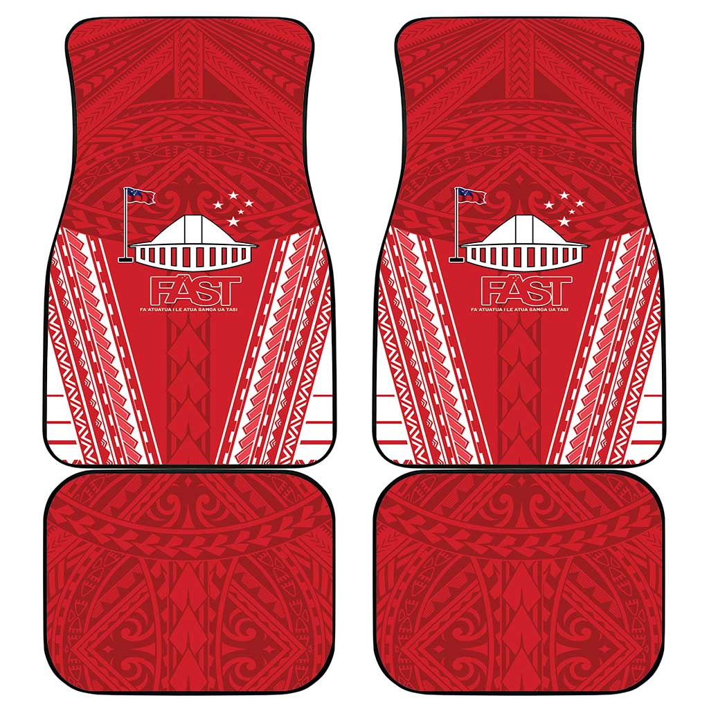 Samoa FAST Car Mats Forever Proud Samoan Tribal Pattern LT05 - Polynesian Pride