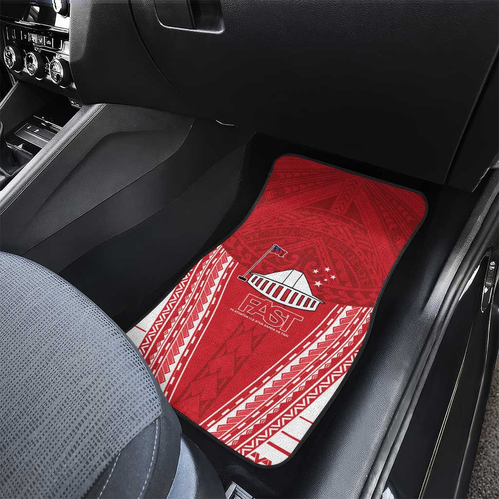 Samoa FAST Car Mats Forever Proud Samoan Tribal Pattern LT05 - Polynesian Pride