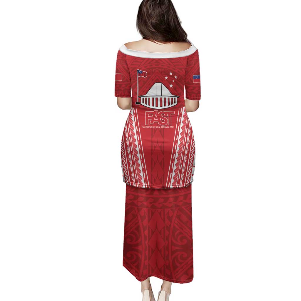 Samoa FAST Family Matching Puletasi and Hawaiian Shirt Forever Proud Samoan Tribal Pattern - Polynesian Pride