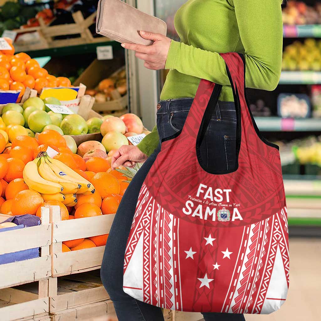 Samoa FAST Grocery Bag Forever Proud Samoan Tribal Pattern LT05 - Polynesian Pride