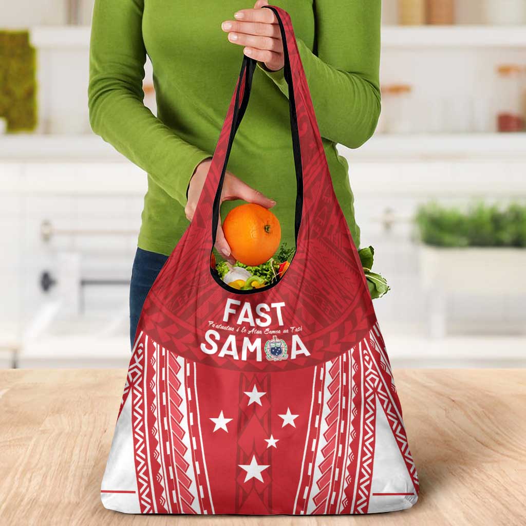 Samoa FAST Grocery Bag Forever Proud Samoan Tribal Pattern LT05 - Polynesian Pride