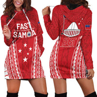 Samoa FAST Hoodie Dress Forever Proud Samoan Tribal Pattern - Polynesian Pride