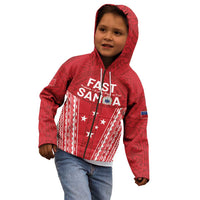 Samoa FAST Kid Hoodie Forever Proud Samoan Tribal Pattern - Polynesian Pride