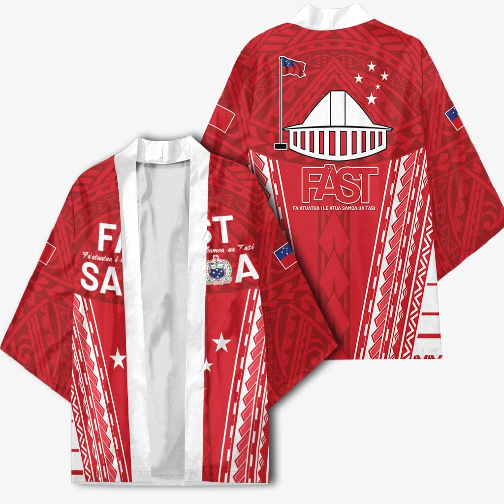 Samoa FAST Kimono Forever Proud Samoan Tribal Pattern - Polynesian Pride