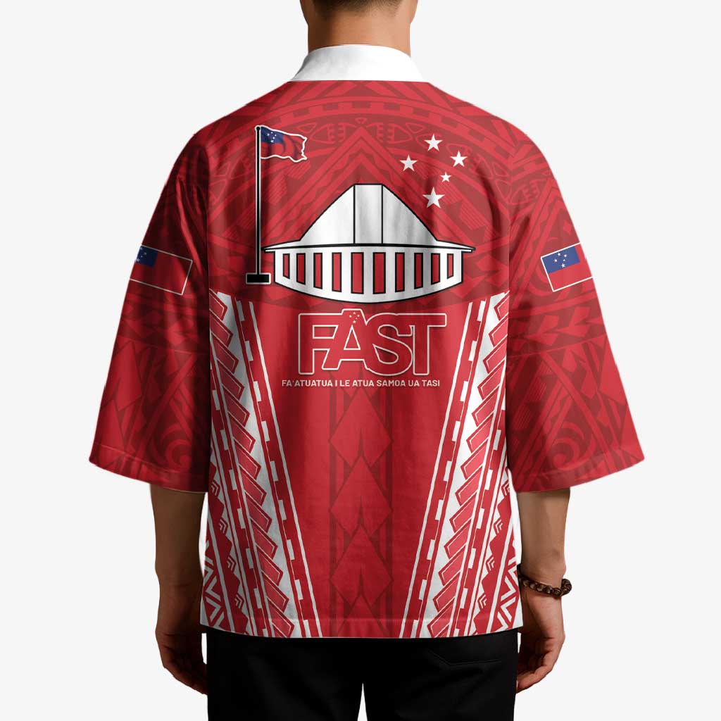 Samoa FAST Kimono Forever Proud Samoan Tribal Pattern - Polynesian Pride