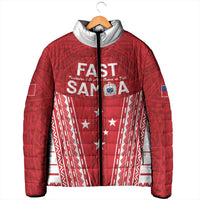 Samoa FAST Padded Jacket Forever Proud Samoan Tribal Pattern LT05 - Polynesian Pride
