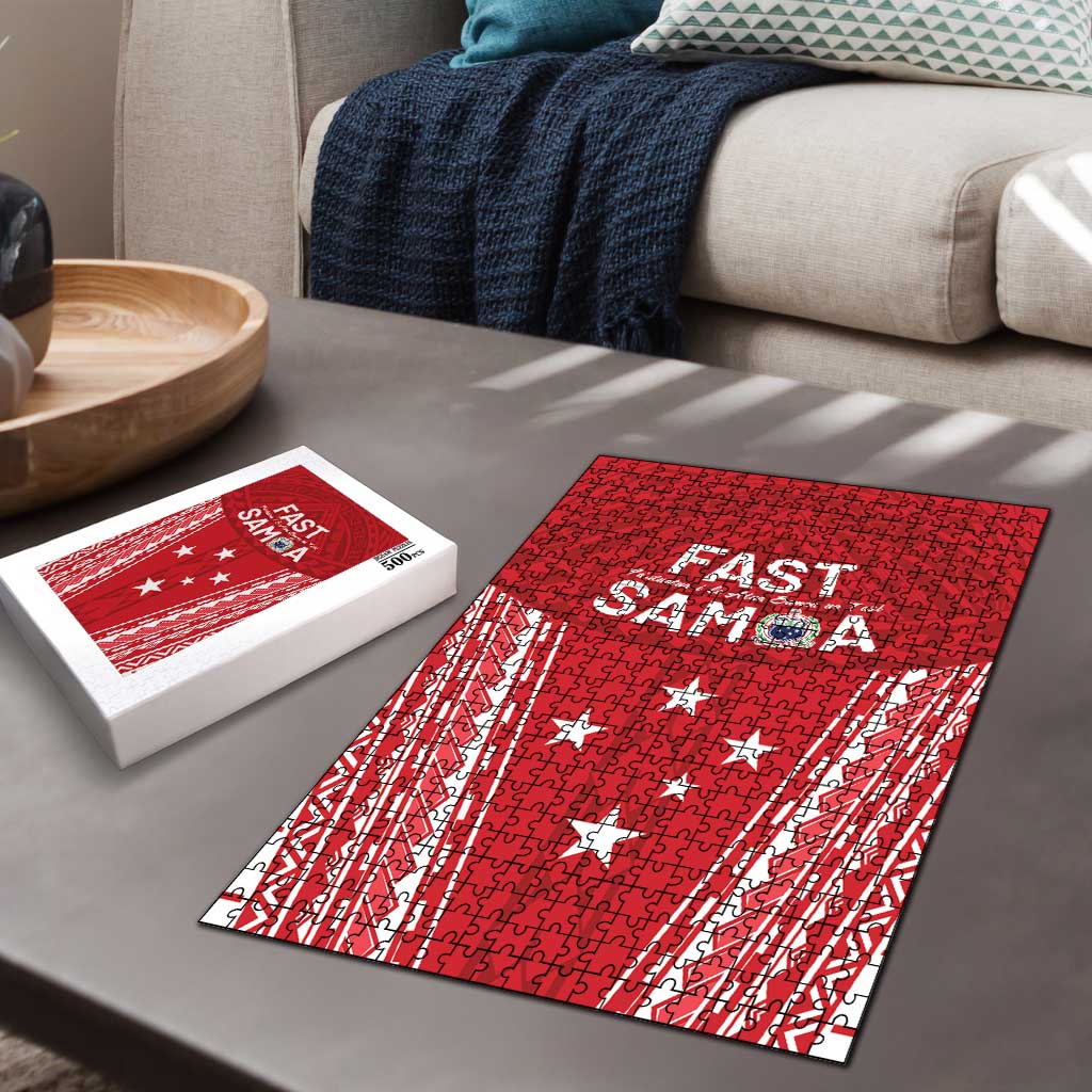 Samoa FAST Puzzle Forever Proud Samoan Tribal Pattern LT05 - Polynesian Pride