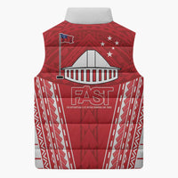 Samoa FAST Sleeveless Puffer Jacket Forever Proud Samoan Tribal Pattern LT05 - Polynesian Pride