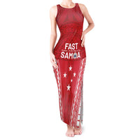 Samoa FAST Tank Maxi Dress Forever Proud Samoan Tribal Pattern - Polynesian Pride